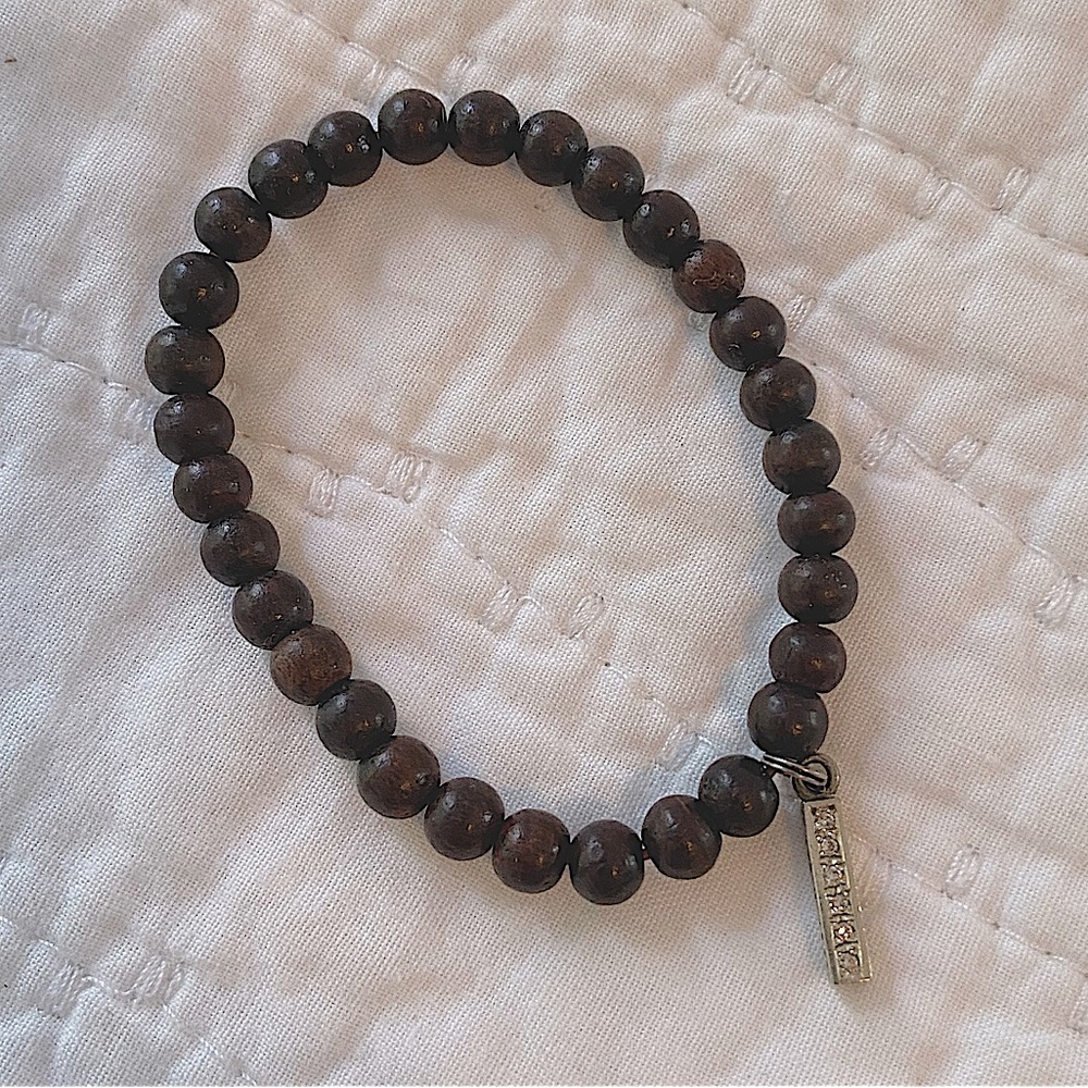 Devon Paige McCleary Diamond and Tibetan Bead Bracelt
